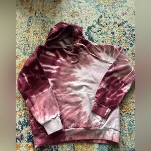 Persaya Maroon and White Hoodie